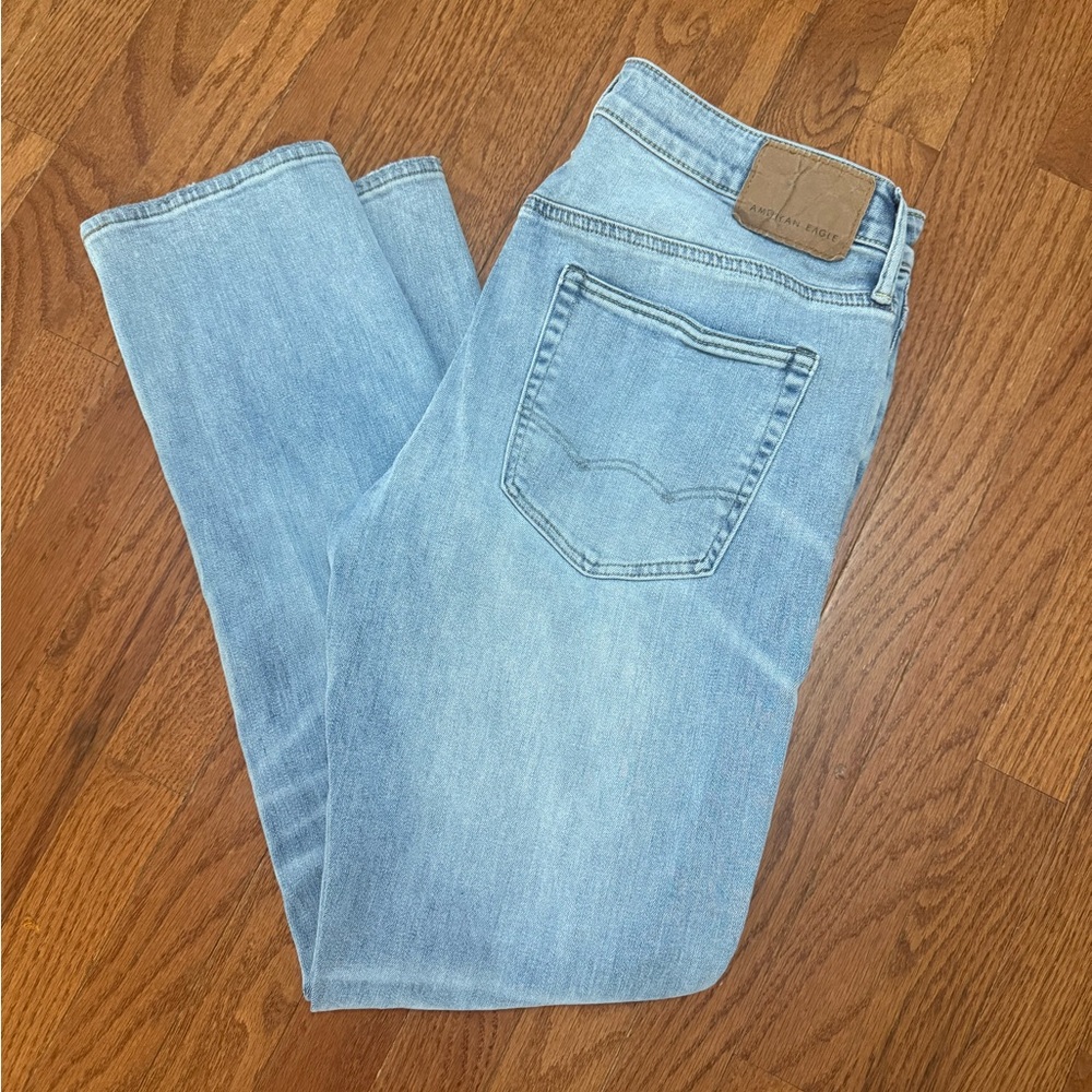 American Eagle Outfitters Men's Light Blue Slim Jeans